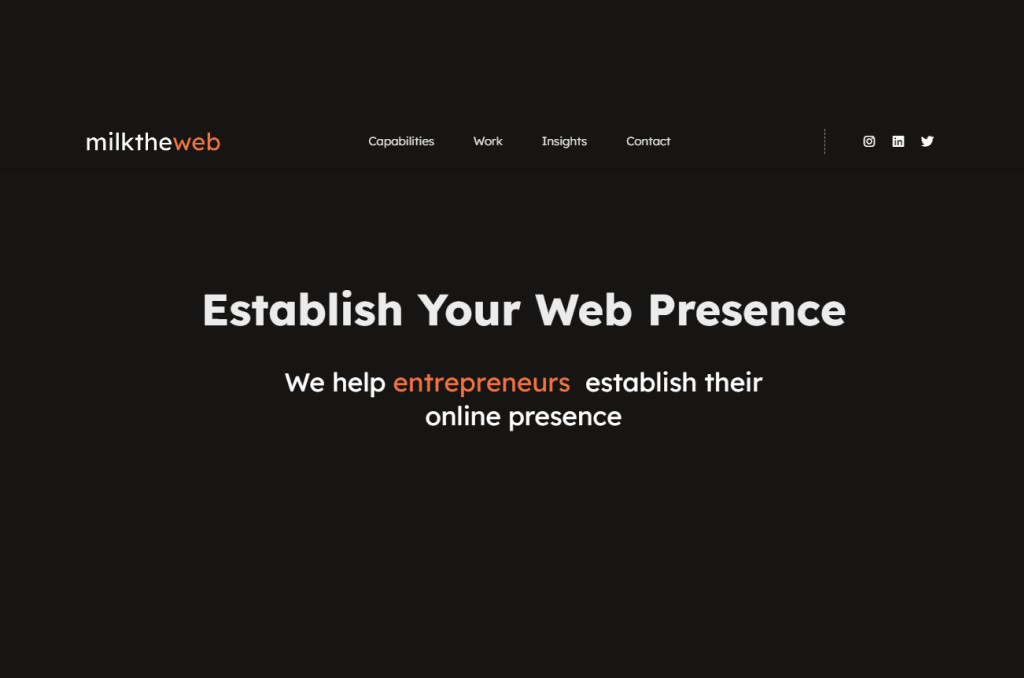 Establishing the web presence of leading organizations and individuals